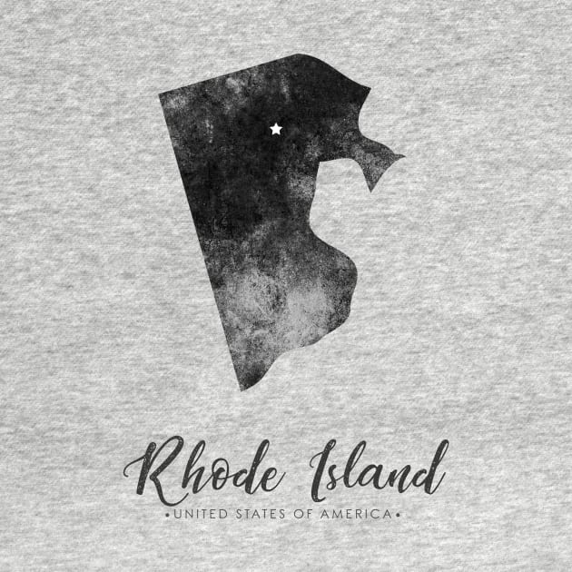 Rhode Island state map by StudioGrafiikka